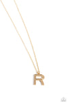 Leave Your Initial - R - Gold