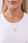 Leave Your Initials - N - Gold