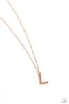 Leave Your Initials - L - Gold