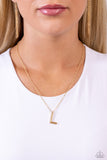 Leave Your Initials - L - Gold