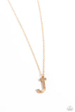 Leave Your Initials - J - Gold