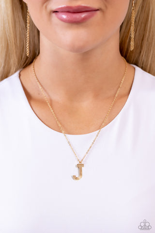 Leave Your Initials - J - Gold