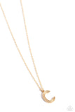 Leave Your Initials - C - Gold