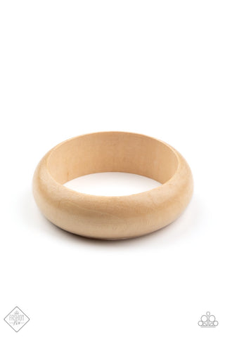 Whimsically Woodsy - White Bracelet